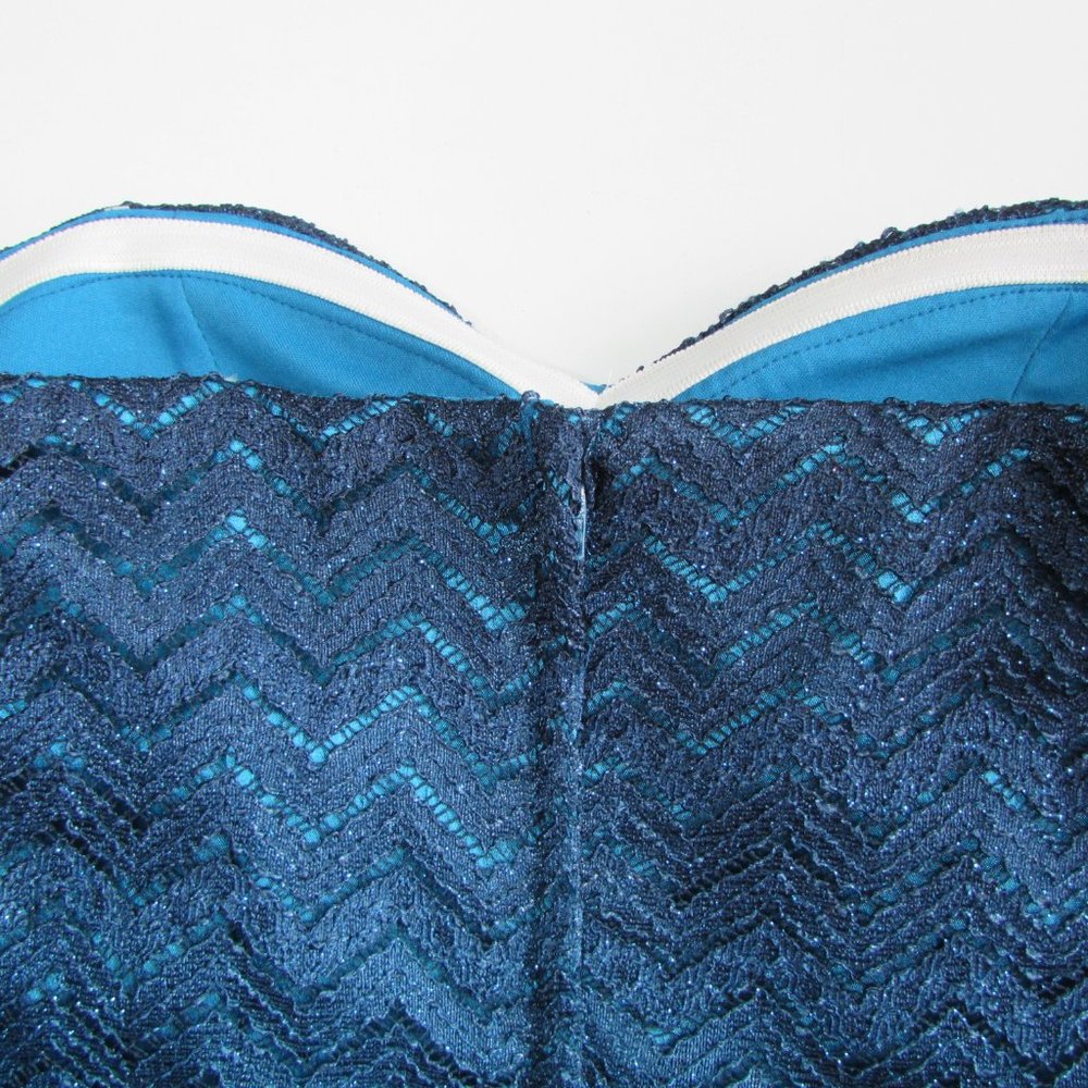 Mermaid Homecoming Sparkly Ombre Strapless Jr. 5 - Picture 7 of 13